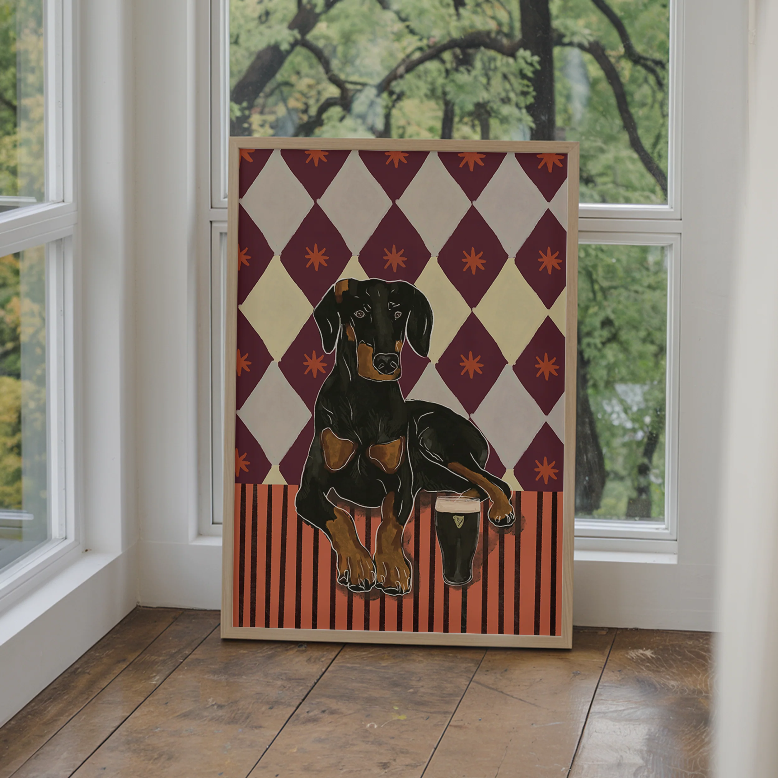Dobermann Cocktail Print - Image 2