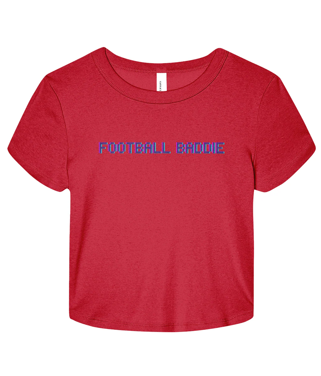 Football Baddie Micro Rib Baby T-shirt - Image 7