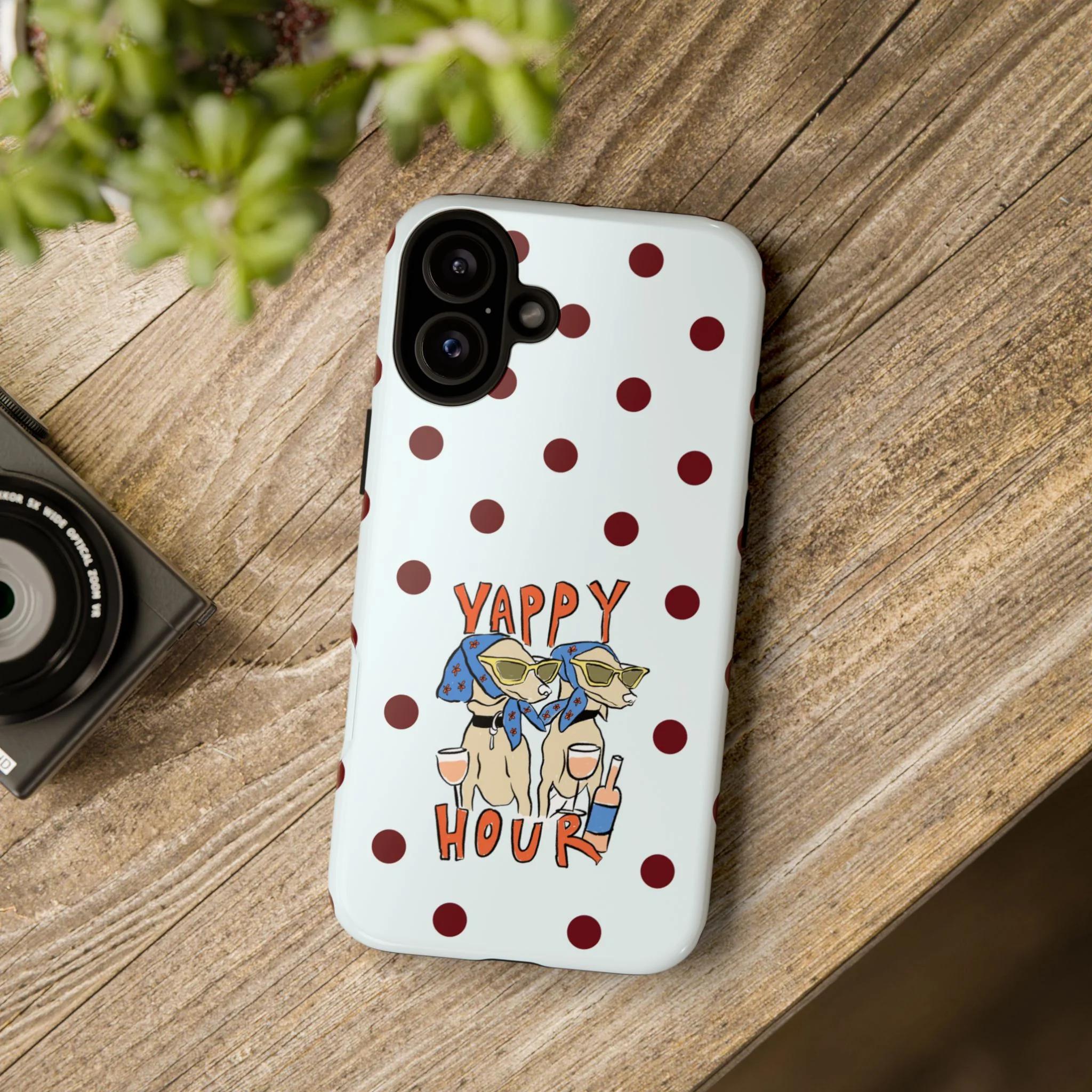 Yappy Hour Dogs iPhone Case - Image 205