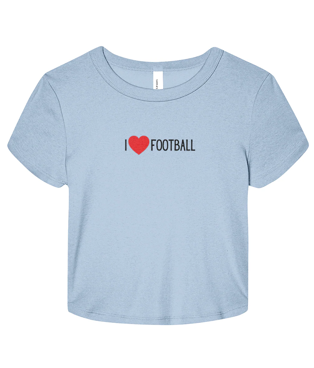 I <3 Football Micro Rib Baby T-shirt