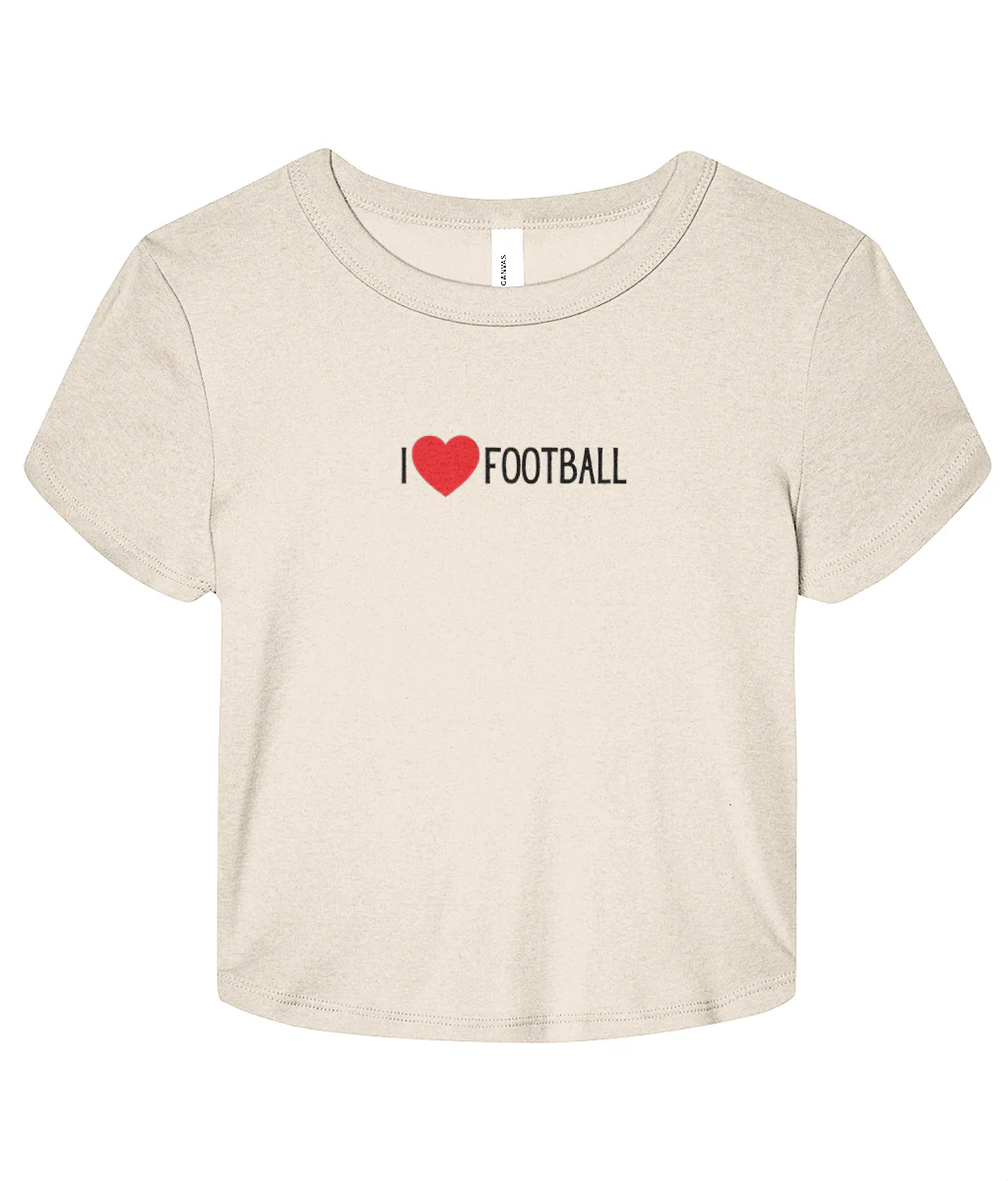 I <3 Football Micro Rib Baby T-shirt - Image 2