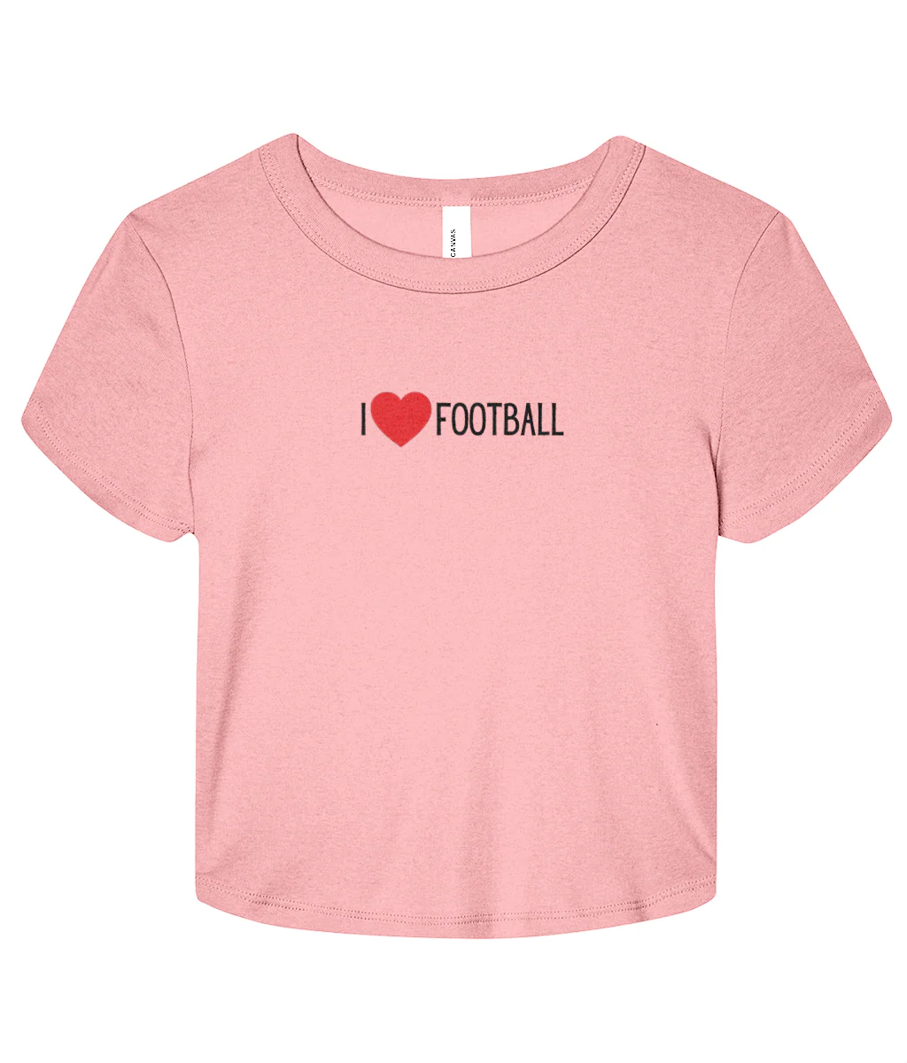 I <3 Football Micro Rib Baby T-shirt - Image 3