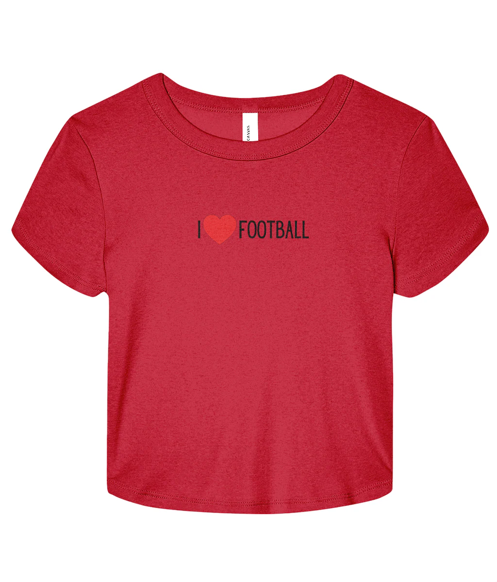I <3 Football Micro Rib Baby T-shirt - Image 4