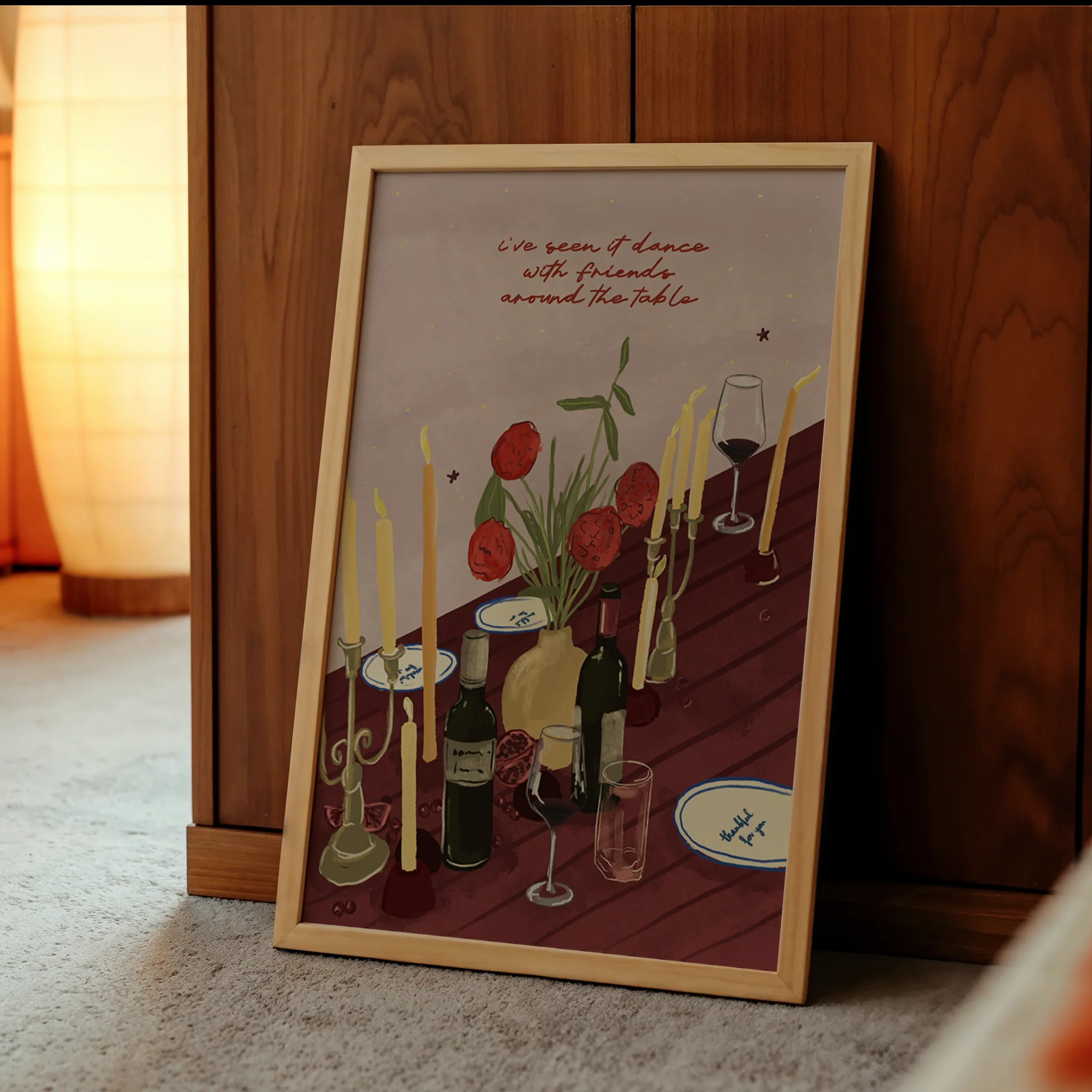 I've Seen It Dance With Friends Around The Table Print - Image 2
