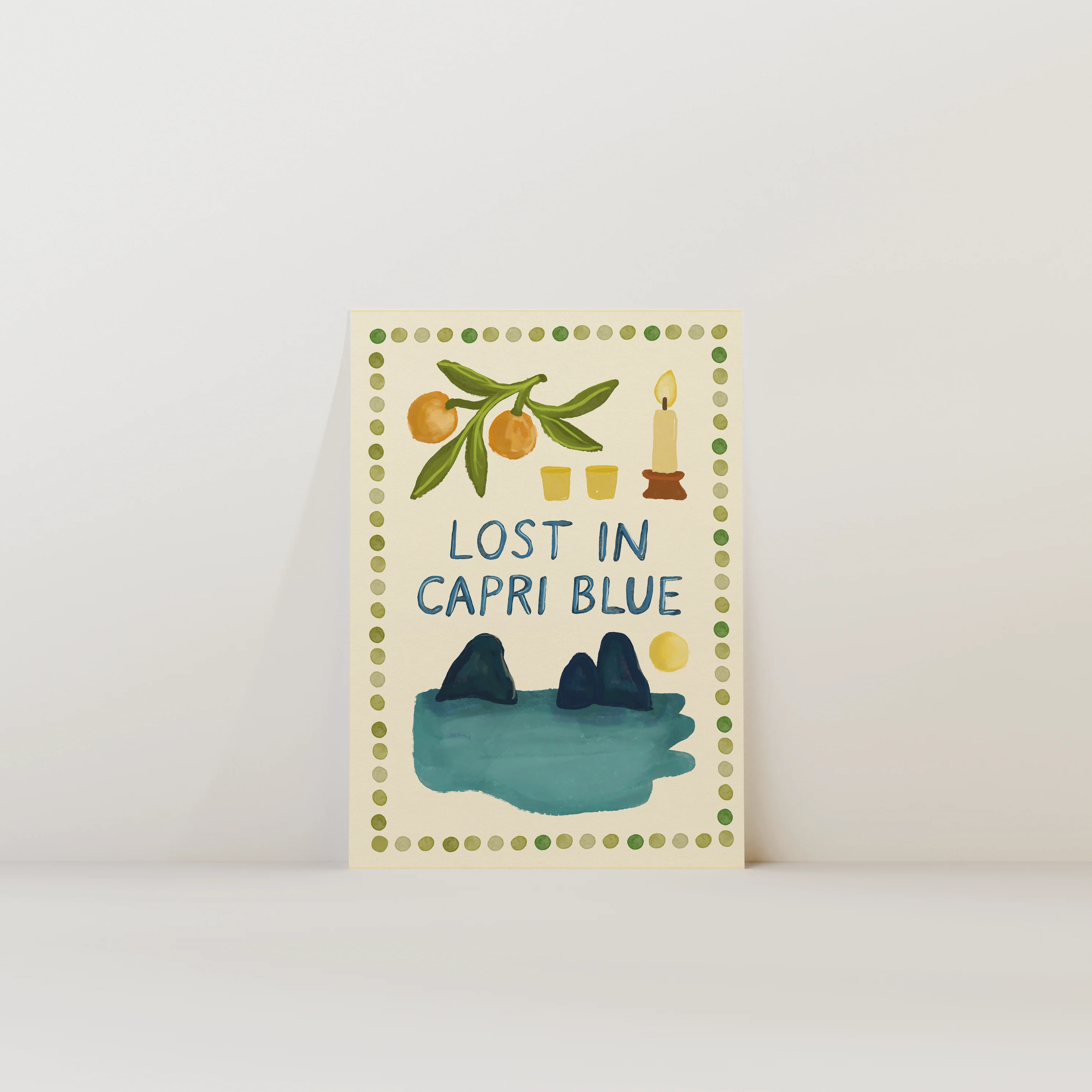 Lost in Capri Blue Print